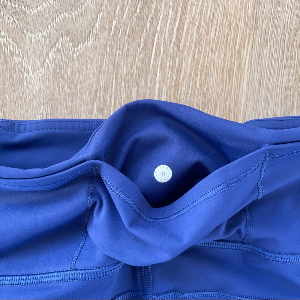 Lululemon fast & free 7/8 25” tight II nulux psychic blue - Picture 14 of 16